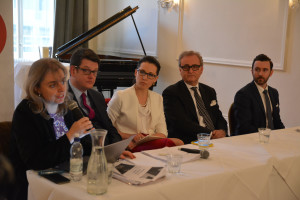 Prof. Catherine Barnard, James Dixon, Agata Dmoch, John Longworth, James Fearnley