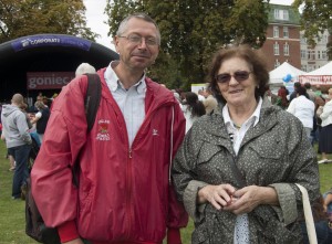 Janina Bytniewska - dyrektor szkoły na Stamford Hill i Krzysztof Labudzki ze szkoły im. Jana Pawła II/ Fot. Małgorzata Bugaj-Martynowska